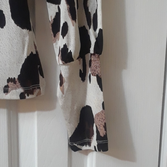 NWT Roberto Cavalli Brown Multi Shirt Size M - Picture 4 of 9